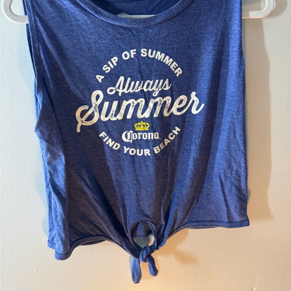 Corona Blue 'Always Summer' Crop Top